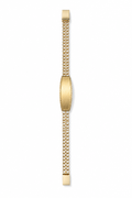 14K Yellow Gold Double-Row ID Bracelet with Greek Key Border