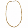 14K Yellow Gold Curb Link Chain Necklace